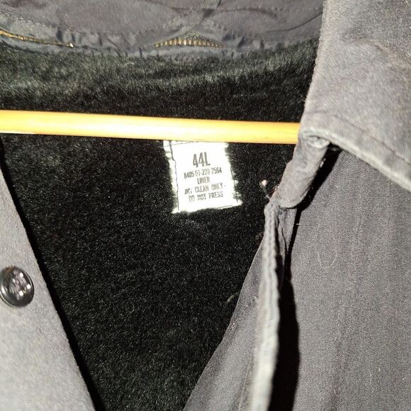 Unbranded (no brand) Men's Vintage ex-Military Black Trench Coat - Picture 2 of 8